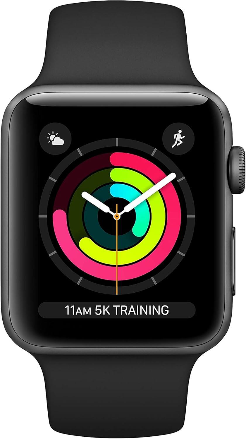 Smartwatch negro + Airpods (reloj inteligente)