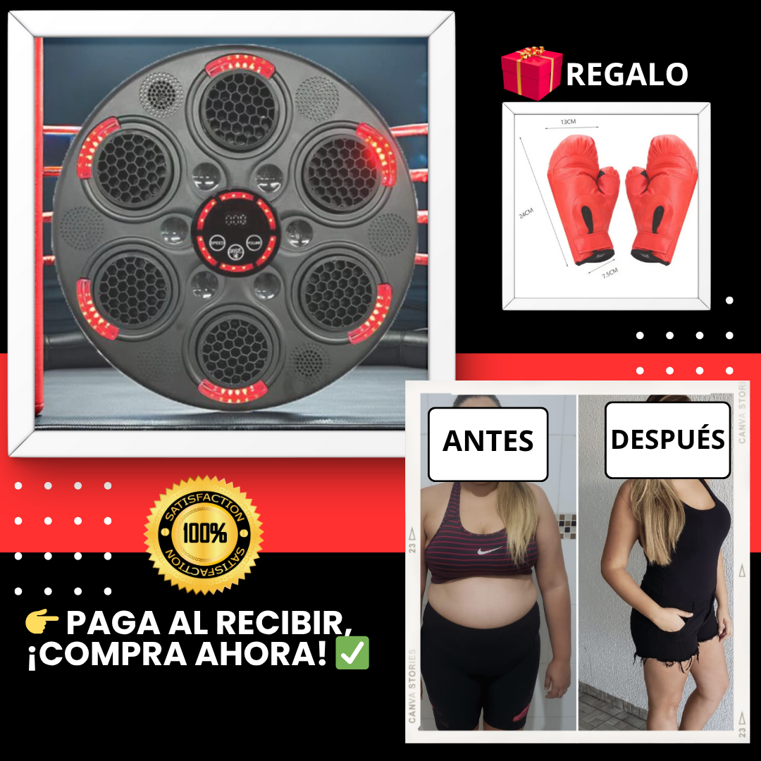 Maquina de Boxeo Musical Reacción Inteligente + Regalo GRATIS