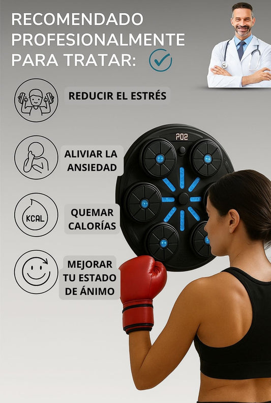 Maquina de Boxeo Musical Reacción Inteligente + Regalo GRATIS