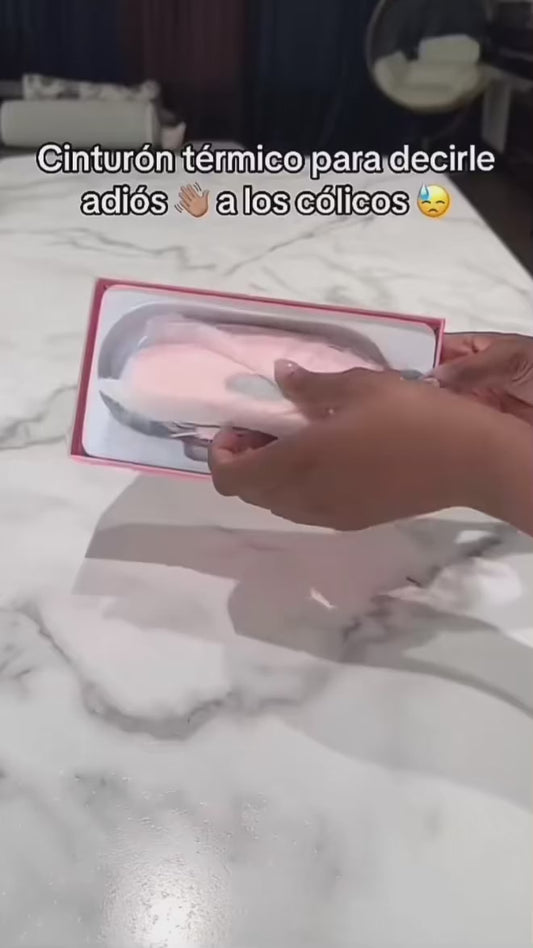 Cinturón de masaje abdominal con Calor – Alivio Menstrual Rápido y Cómodo