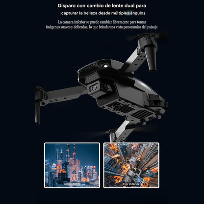 Drone con cámara gran angular HD + funda incluida