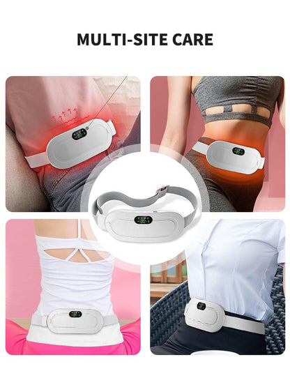Cinturón de masaje abdominal con Calor – Alivio Menstrual Rápido y Cómodo